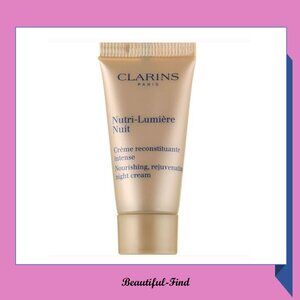 Clarins Nutri Lumiere Nuit Night Cream All Skin Types 0.5 oz NEW Sealed